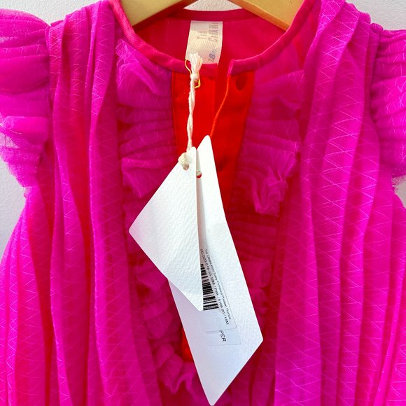 TIA CIBANI FLORENCE PLEATED ROMPER MOJAVE PINK - Picture 4 of 4